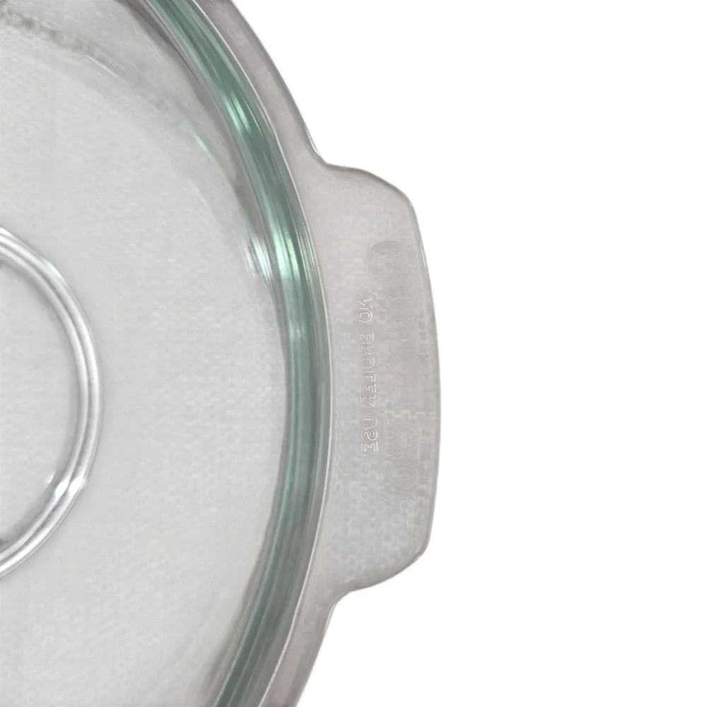 Vintage CorningWare Clear Glass Casserole Dish 1 Qt Round Grab It P-150-B